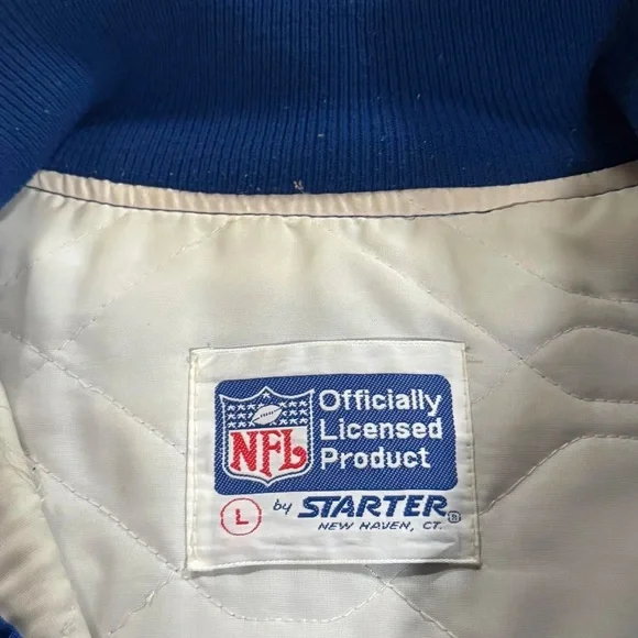 Vintage Starter New York Giants Satin Jacket (Size L) - Picture 3 of 6